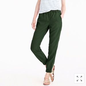 J.Crew Seaside Green Linen Pant Size 0